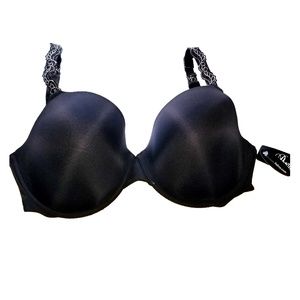 Paramour Women's Bra Size 34H Lissa Black Bra New